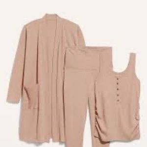 Old navy 
Maternity 3-Piece Rib-Knit Lounge Set